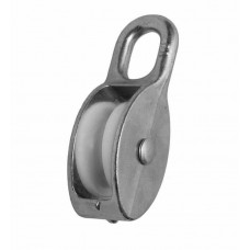 Блок одинарный с нейлоновым шкивом 25мм (паз 7мм)