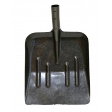 Лопата снеговая 330х370мм рельсовая сталь с ребром жесткости под черенок d=40мм