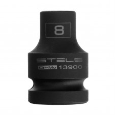 Головка торцевая 8мм 1/2" ударная шестигранная CrMo STELS Головка торцевая 8мм 1/2" ударная шестигранная CrMo STELS