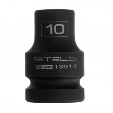 Головка торцевая 10мм 1/2" ударная шестигранная CrMo STELS Головка торцевая 10мм 1/2" ударная шестигранная CrMo STELS