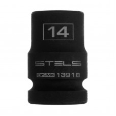 Головка торцевая 14мм 1/2" ударная шестигранная CrMo STELS Головка торцевая 14мм 1/2" ударная шестигранная CrMo STELS