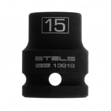 Головка торцевая 15мм 1/2" ударная шестигранная CrMo STELS Головка торцевая 15мм 1/2" ударная шестигранная CrMo STELS