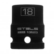 Головка торцевая 18мм 1/2" ударная шестигранная CrMo STELS Головка торцевая 18мм 1/2" ударная шестигранная CrMo STELS