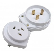 Разъем печной РШ/ВШ 32А 250В пластиковый накладной белый ASD/InHome