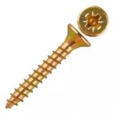 Шуруп универсальный POZI желтый цинк 4,5х60мм Шуруп универсальный POZI желтый цинк 4,5х60мм