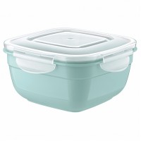 Контейнер д/СВЧ и хранения продуктов герметич. 1л квадрат. SAFE-FOOD Бытпласт **рц**