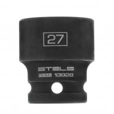 Головка торцевая 27мм 1/2" ударная шестигранная CrMo STELS