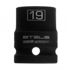 Головка торцевая 19мм 1/2" ударная шестигранная CrMo STELS