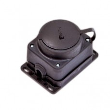 Колодка ОУ тройная 1 гн. с загл. каучук  2Р+РЕ 1х16А 220-240V IP44 4003 NE-AD