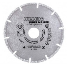 Диск алмазный 125х2,0х22,2мм сухая и влажная резка (для стали, цветных металлов) Super Master Hilber