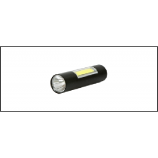 Фонарь светодиодный,аккумуляторный USB 5Вт,300Лм,до 200м GLANZEN