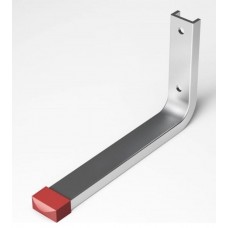 Крюк настенный 145х220мм прямой алюминиевый нагрузка до 10кг ЛУКА