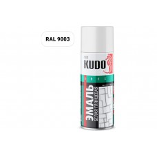 RAL9003 Эмаль аэрозольная белый глянцевый KUDO 520 мл.