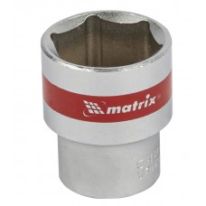 Головка торцевая 24мм 1/2" шестигранная под квадрат CrV MATRIX