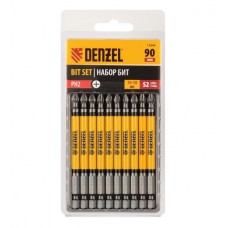 Биты Ph2х90мм сталь S2 DENZEL