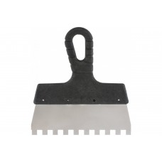 Шпатель 150мм фасадный нержавеющая сталь зуб 10х10мм пластиковая ручка СИБРТЕХ Шпатель 150мм фасадный нержавеющая сталь зуб 10х10мм пластиковая ручка СИБРТЕХ