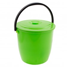 Ведро пластмассовое 13л круглое с крышкой