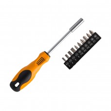 Отвертка-битодержатель с набором бит 10 предметов PARK Отвертка-битодержатель с набором бит 10 предметов PARK