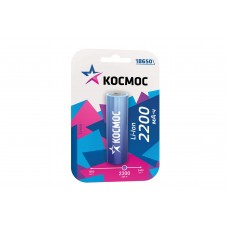 Элемент питания аккумуляторный 18650,Li-ion,2600мАч (1шт/блистер) KOC18650Li-ion26UBL КОСМОС Элемент питания аккумуляторный 18650,Li-ion,2600мАч (1шт/блистер) KOC18650Li-ion26UBL КОСМОС