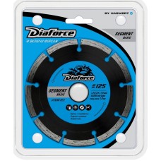 Диск алмазный 125х1,9х22,2мм сегментный сухой рез Segment Basic DIAFORCE