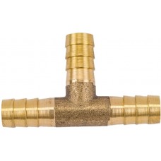 Переходник 10мм елочка латунь Т-образный ECO