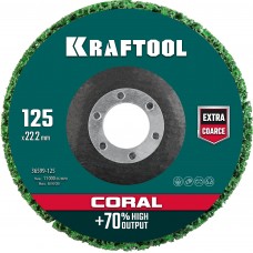 Круг зачистной из вспененного абразива 125x22мм для УШМ Coral KRAFTOOL