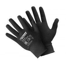 Перчатки полиэстер для сборочных работ черные Fiberon (300)