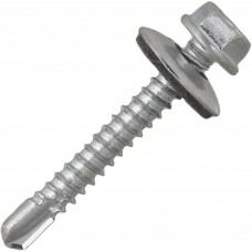 Саморез кровельный по металлу сверло 6,3х100мм цинк шайба Саморез кровельный по металлу сверло 6,3х100мм цинк шайба