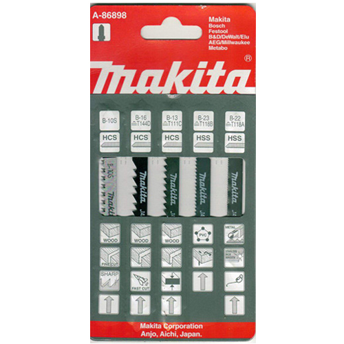 Полотно для лобзика В10S,В13,В16,В22,В23 (5шт) MAKITA