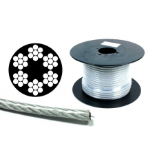 Трос стальной с ПВХ 6/8 мм