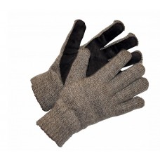 Перчатки утепленные двойные полушерстяные флис спилок "Январь Ультра"