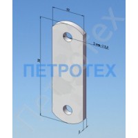 Пластина бытовая 38х12х2,0мм 