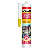 Герметик силикон универсальный прозрачный SOUDAL 300 мл (15)
