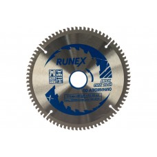 Диск пильный по алюминию 210х32/30х80Т отрицательный угол наклона RUNEX Диск пильный по алюминию 210х32/30х80Т отрицательный угол наклона RUNEX