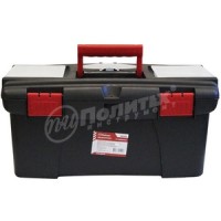 Ящик для для инструментов 22" 565х325х290мм 2 съемных органайзера, подвижный лоток Политех