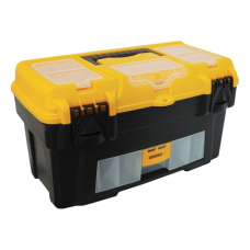 Ящик для для инструментов 18" 430х235х250мм консоль пластиковые замки Pobedit (Желтый)