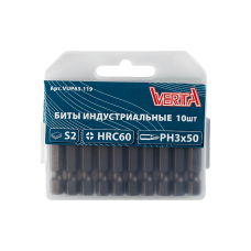 Биты Ph3х50мм (10шт) ULTRAPROFI VERTA
