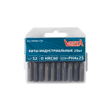 Биты Ph4х25мм (20шт) ULTRAPROFI VERTA