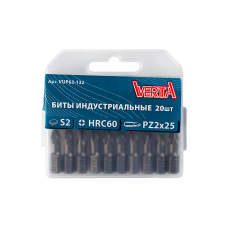 Биты PZ2х25мм (20шт) ULTRAPROFI VERTA