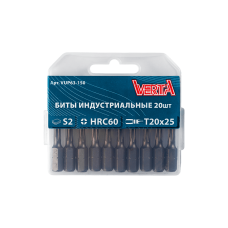 Биты T20х25мм (20шт) ULTRAPROFI VERTA