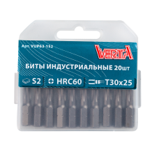 Биты T30х25мм (20шт) ULTRAPROFI VERTA